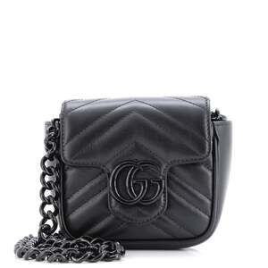 Gucci Gg Marmont Flap Belt Bag #218549G14B